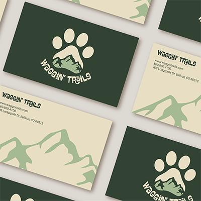 'Preview of Waggin' Trails buisness card